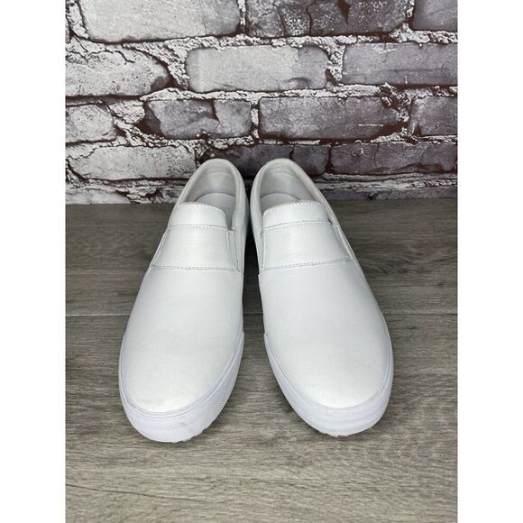 Infinity By Cherokee White Leather Slip Resistant Slip On Shoes Women 10M US/42 - Picture 8 of 16